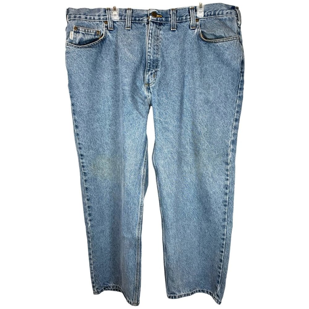 Carhartt Relaxed Fit Denim Blue Jeans B460 LVB Men's Size 46x30 * slight blemish